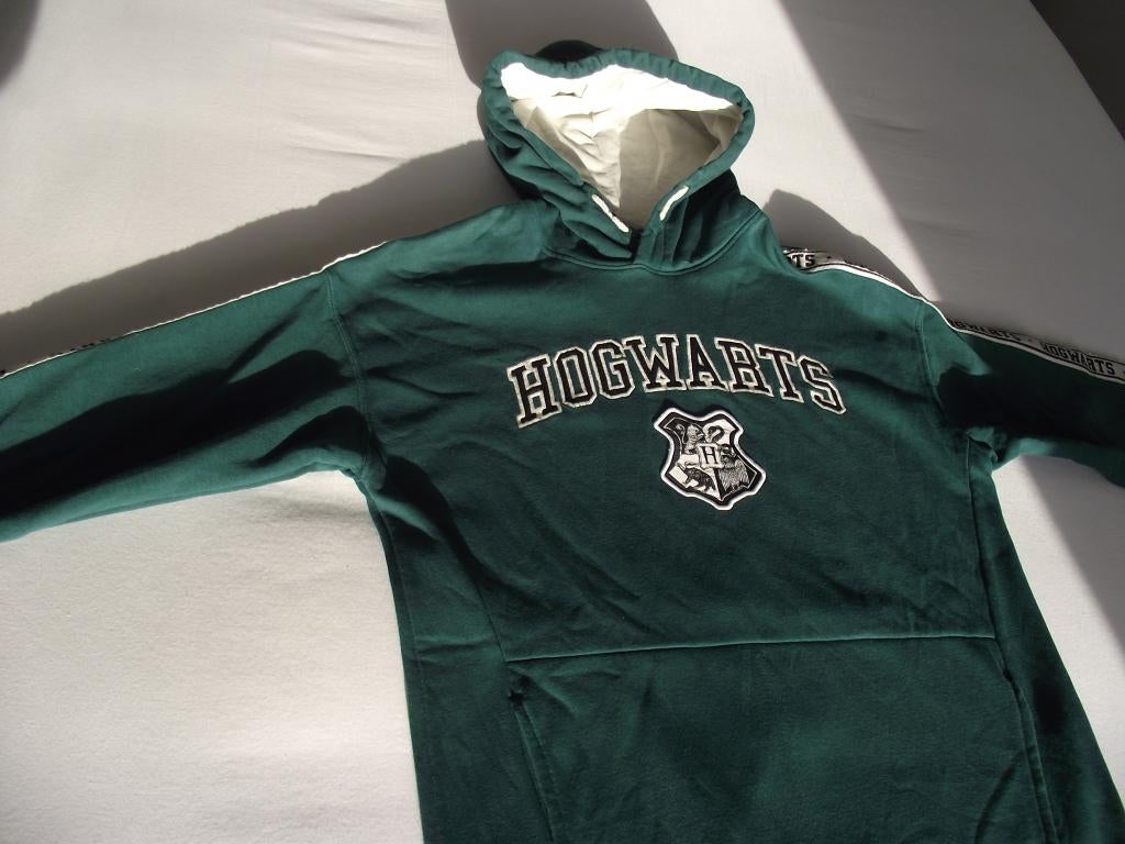 groen hoodie Harry Potter Hogwarts sweater maat S 158-164, Harry Potter H&M, Trui of Vest, Ophalen of Verzenden, Zo goed als nieuw