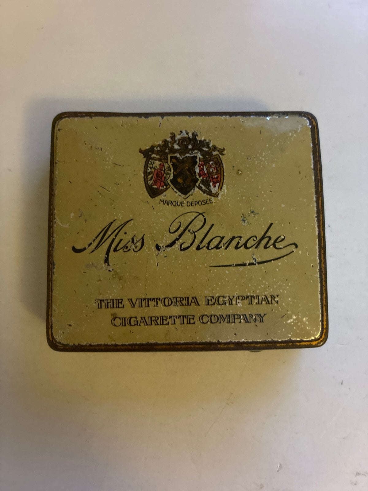 Vintage Miss Blanche sigarettenblikje, Verzamelen, Blikken, Verzenden, Gebruikt, Overige, Overige merken