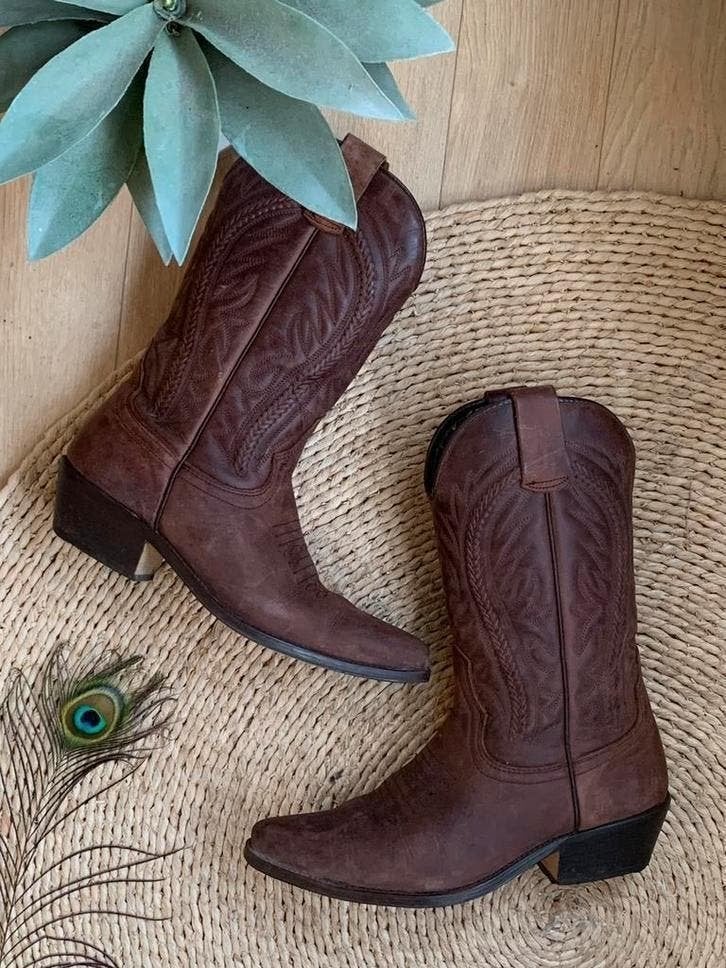 Porte Leone cowboylaarzen 37 western boots bohemian laarzen, Hoge laarzen, -, Ophalen of Verzenden, Zo goed als nieuw