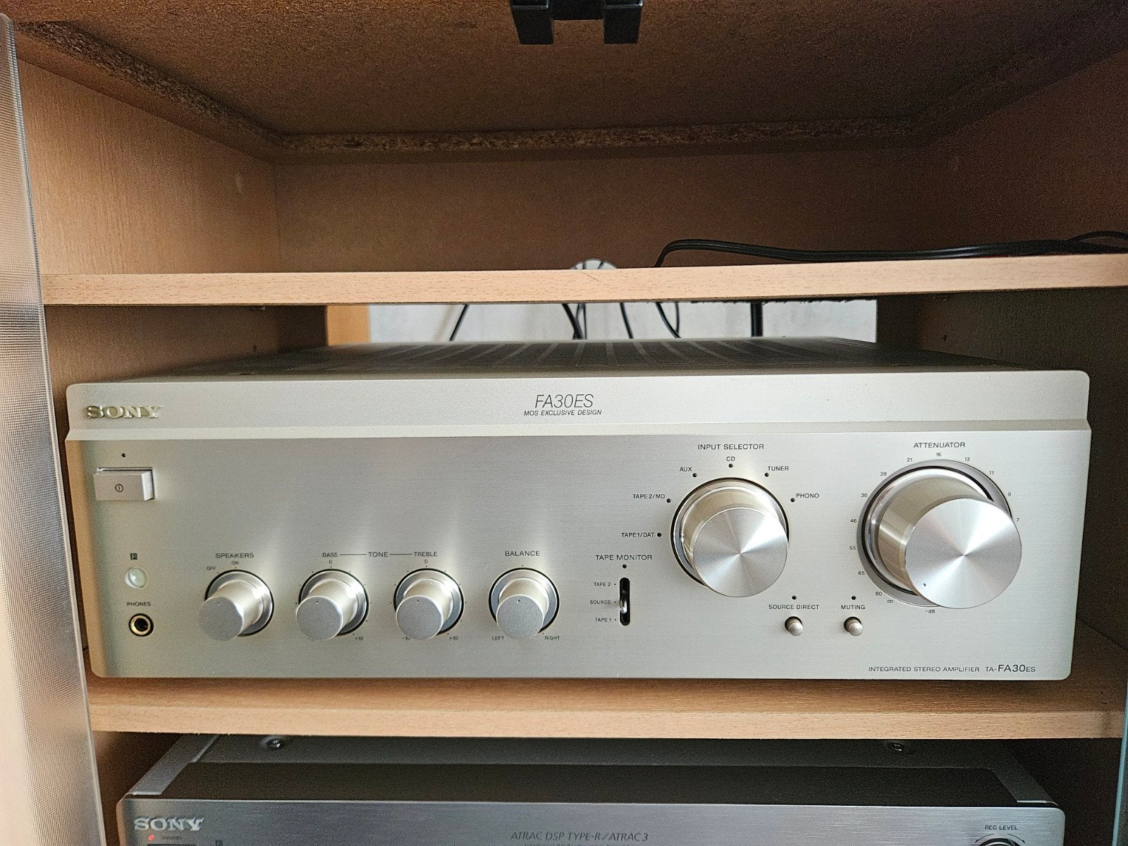 Sony TA-FA30 ES versterker, Ophalen, Zo goed als nieuw, Sony, 120 watt of meer