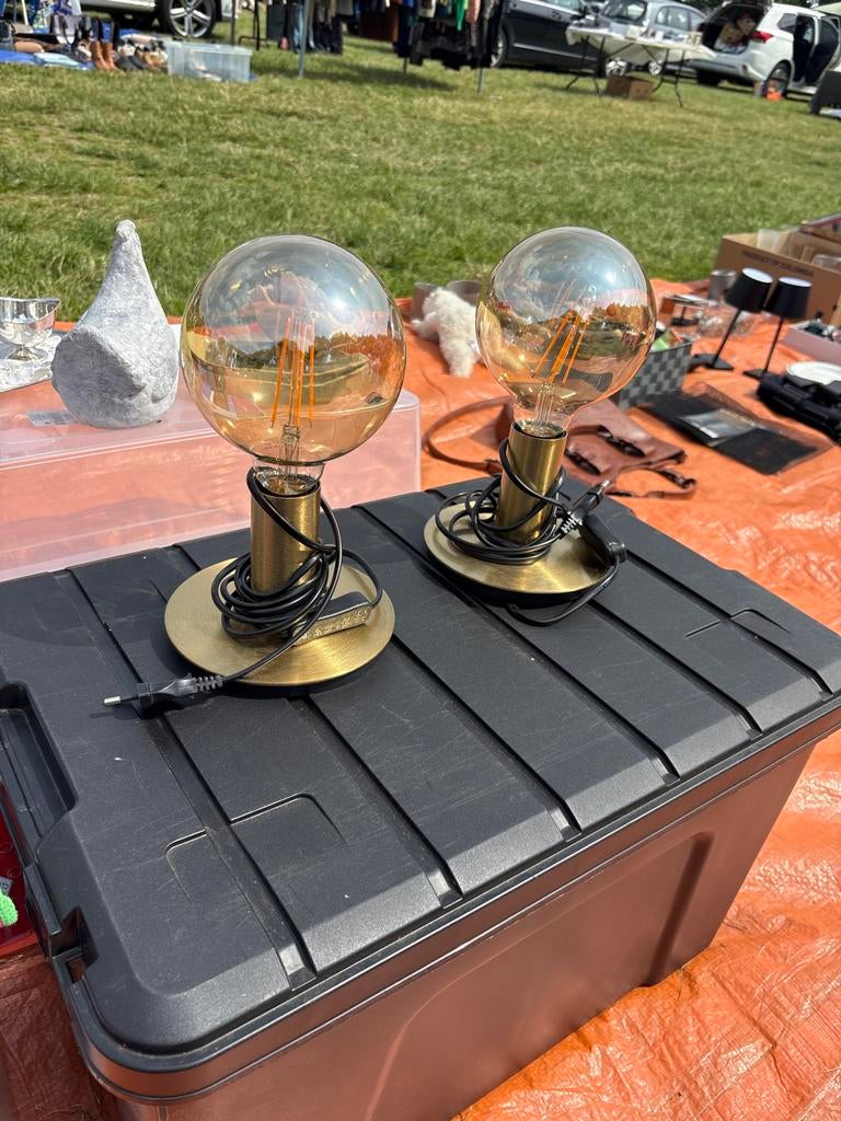 Set van 2 decoratieve Edison gloeilampen, Tickets en Kaartjes