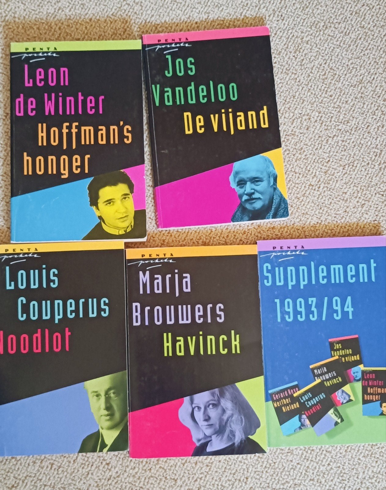 5 Nederlandse boeken, Ophalen of Verzenden, Gelezen, Jos Vandeloo, Louis Couperus, Leon de Winter, Marja Brouwers, Nederland