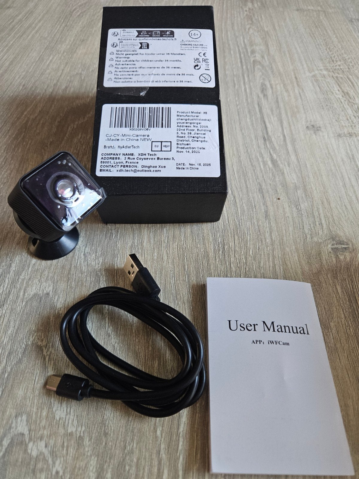 HyAdlerTech X6 Mini Camera - Binnencamera, Ophalen of Verzenden