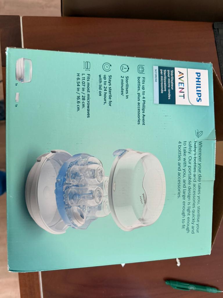 Philips Avent Magnetron Sterilisator SCF281/02, Ophalen, Zo goed als nieuw, Sterilisator