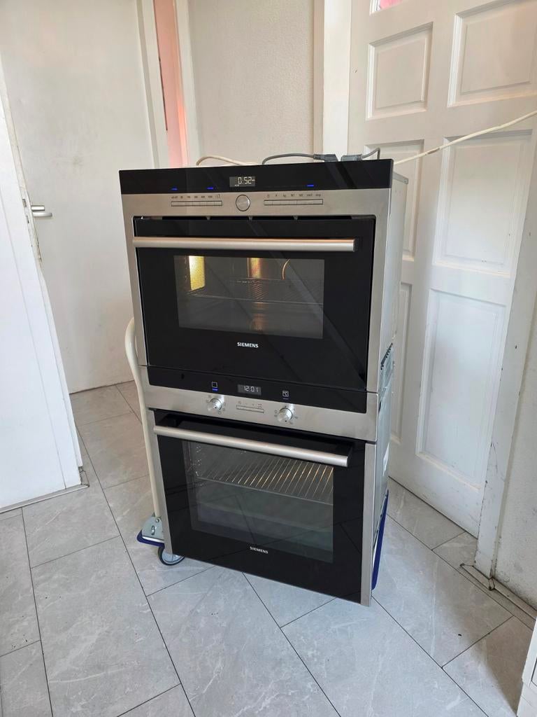 Luxe Siemens inbouw oven en magnetron set - Z.G.A.N., 45 tot 60 cm, 60 cm of meer, Ophalen of Verzenden, Zo goed als nieuw