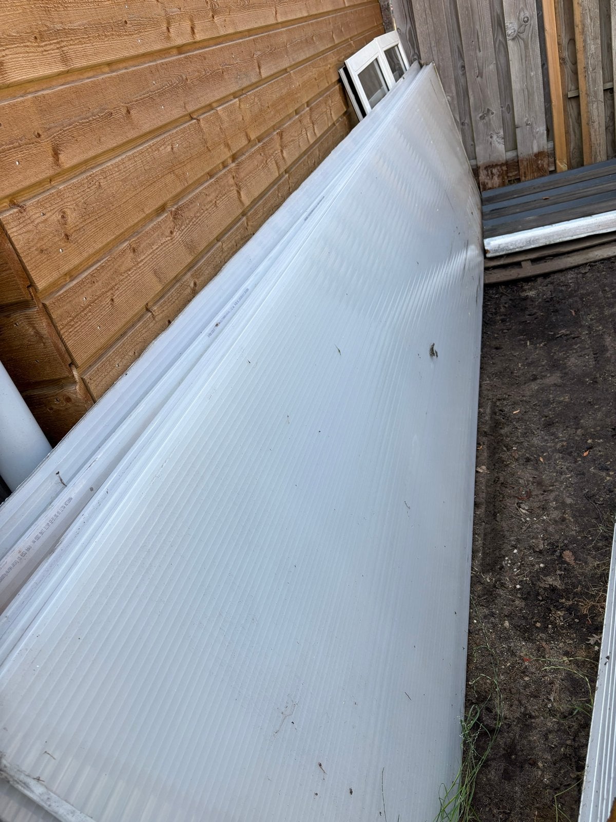 5 stevige polycarbonaat platen voor overkapping/veranda, Ophalen, Gebruikt, Overige materialen, Minder dan 20 mm