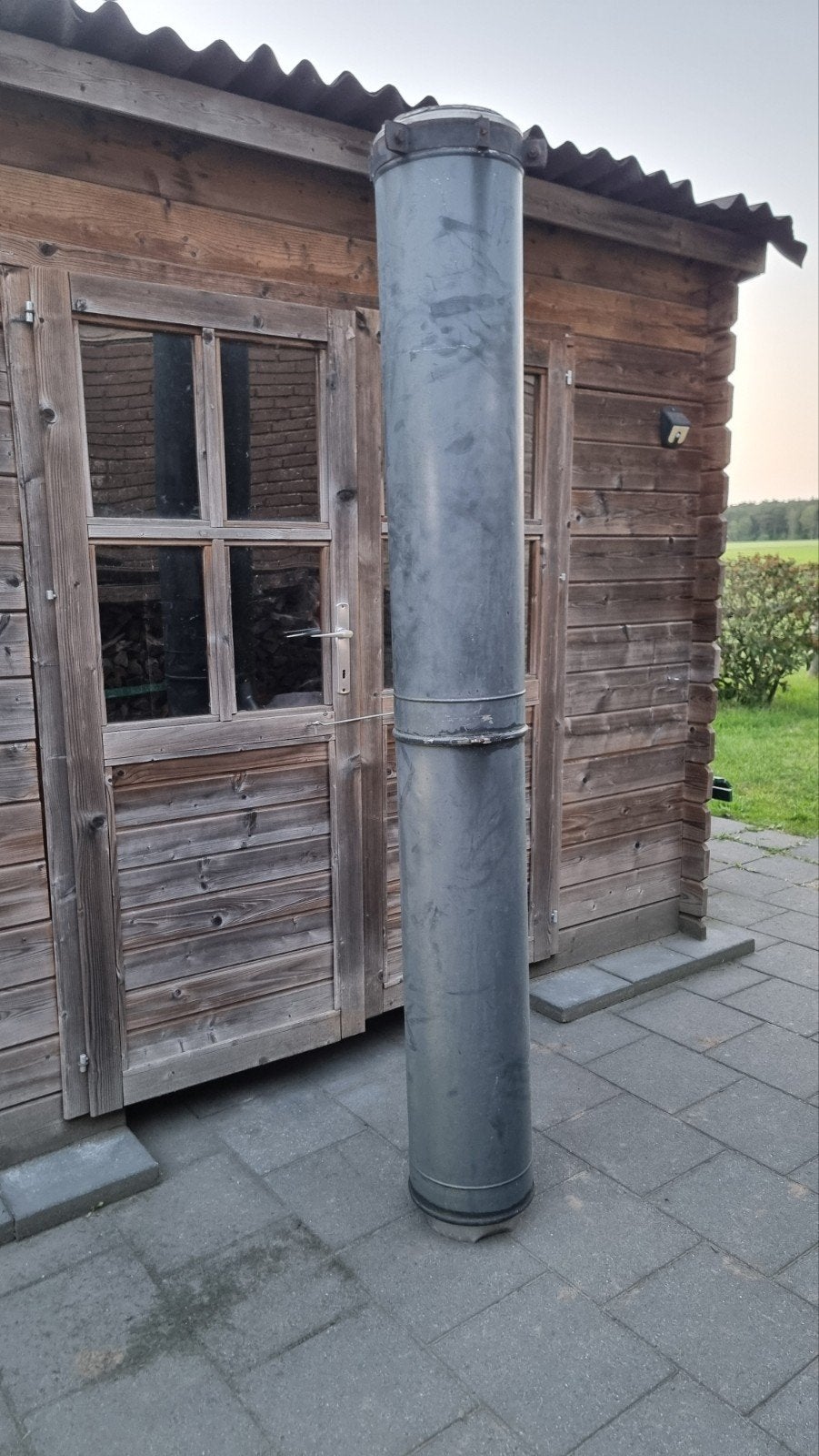 Dubbelwandige kachelpijp, Ophalen, Gebruikt