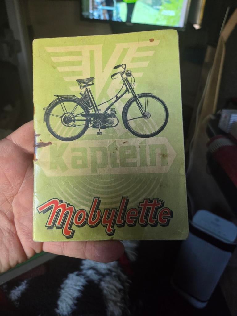KAPTEIN MOBYLETTE ORIGINELE HANDLEIDING 1953  25 eu incl., Ophalen of Verzenden