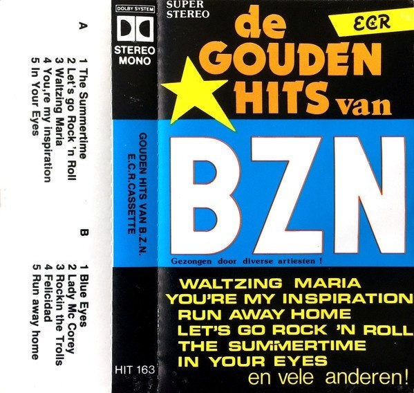 De Gouden Hits van BZN MC, Cd's en Dvd's, Cassettebandjes, Gebruikt, 1 bandje, Ophalen of Verzenden, Origineel