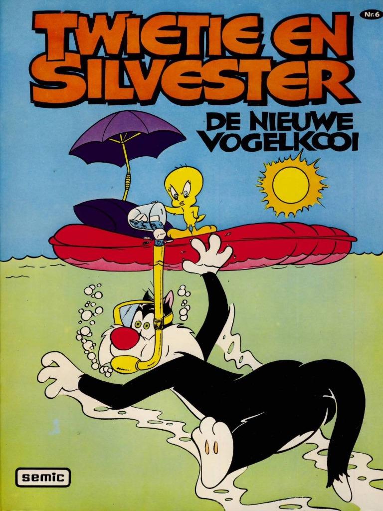 Twietie en Silvester nr. 6 - De nieuwe vogelkooi, Boeken, Stripboeken, Eén stripboek, Ophalen of Verzenden, Zo goed als nieuw