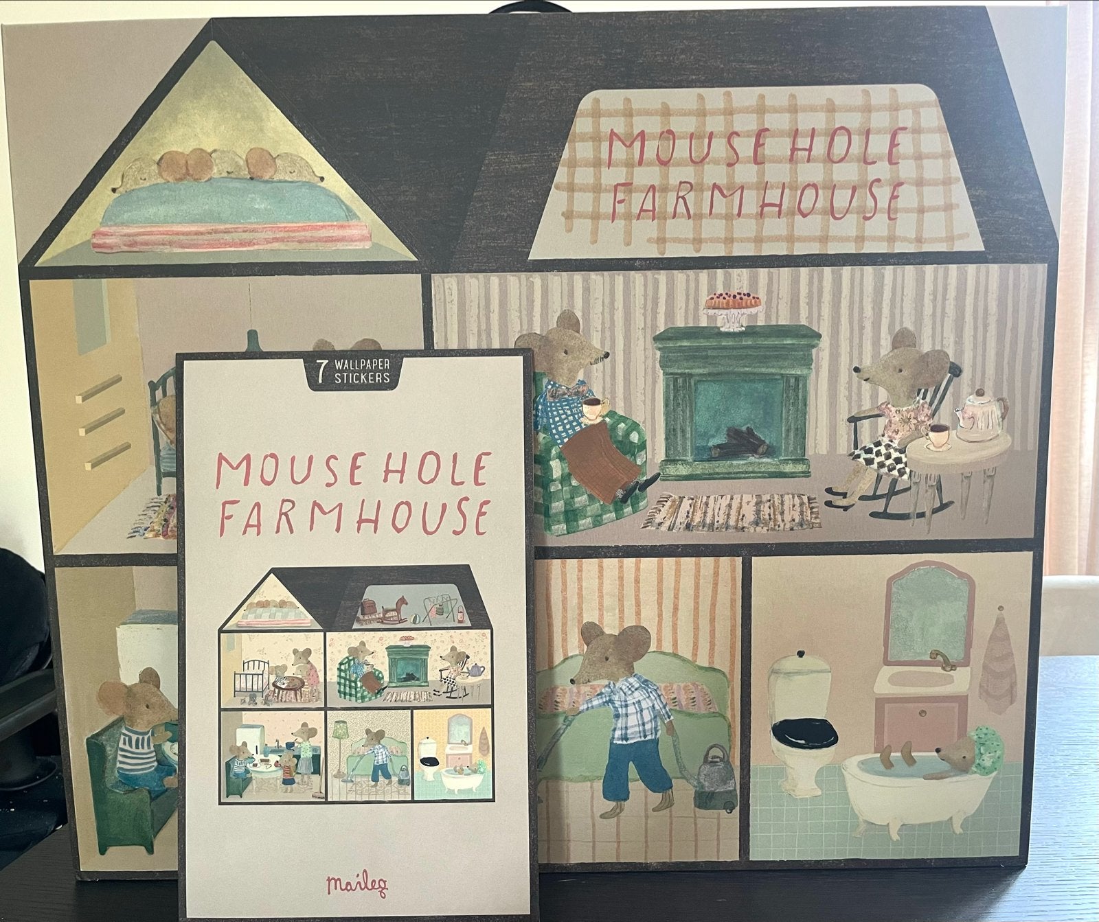 Maileg Mouse Hole Farmhouse Poppenhuis + behangset - NIEUW!, Kinderen en Baby's, Speelgoed | Poppenhuizen, Ophalen of Verzenden