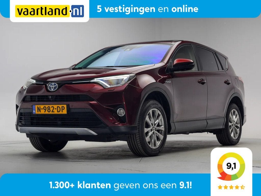 Toyota RAV4 2.5 Hybrid Executive [ Schuifdak Leder Adapt.cru, Auto's, Automaat, Gebruikt, 1650 kg, Bedrijf