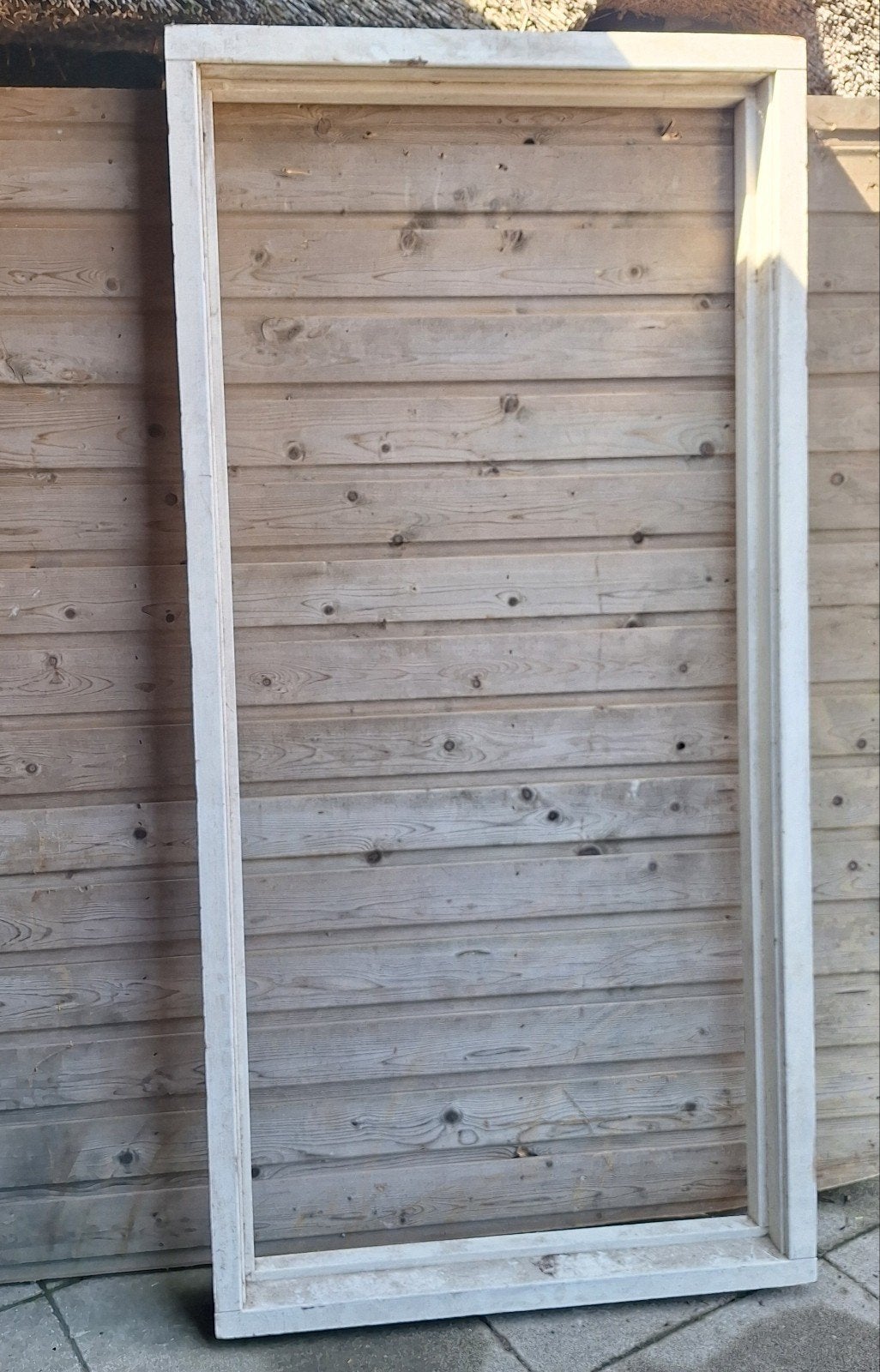 Meranti kozijn 90x192,5 cm - Kleine beschadiging, Ophalen, Gebruikt, 80 tot 100 cm, Overige typen