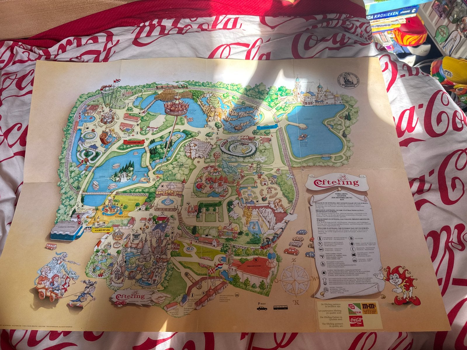 Efteling plattegrond 1993, Ophalen of Verzenden, Gebruikt, Overige typen