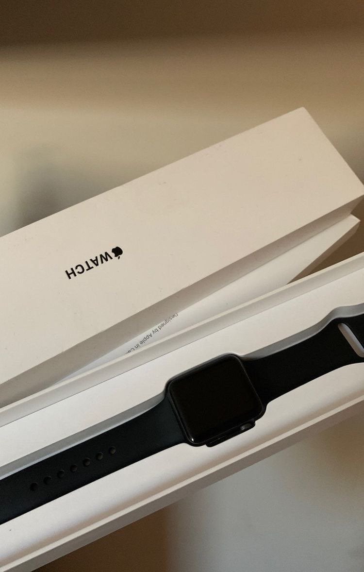 Apple watch, Ophalen of Verzenden, Zo goed als nieuw, Zwart, IOS