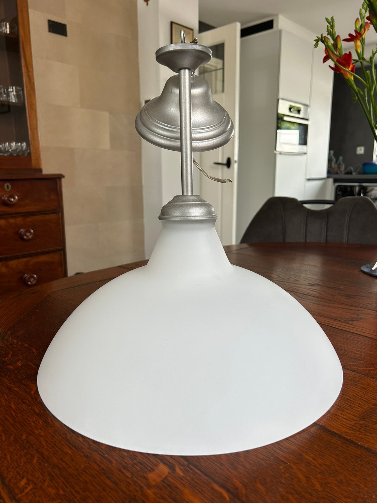 Hanglamp, Ophalen of Verzenden, Minder dan 50 cm, Moderne lamp, Glas