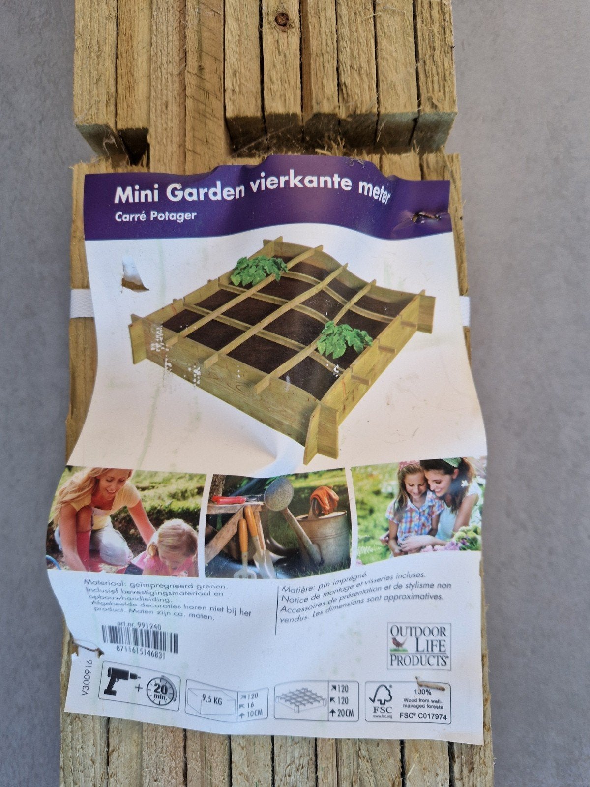 Mini Garden vierkante meter kweekset met plantenlabels, Tuin en Terras, Kweekspullen, Nieuw, Kweekbak, Ophalen