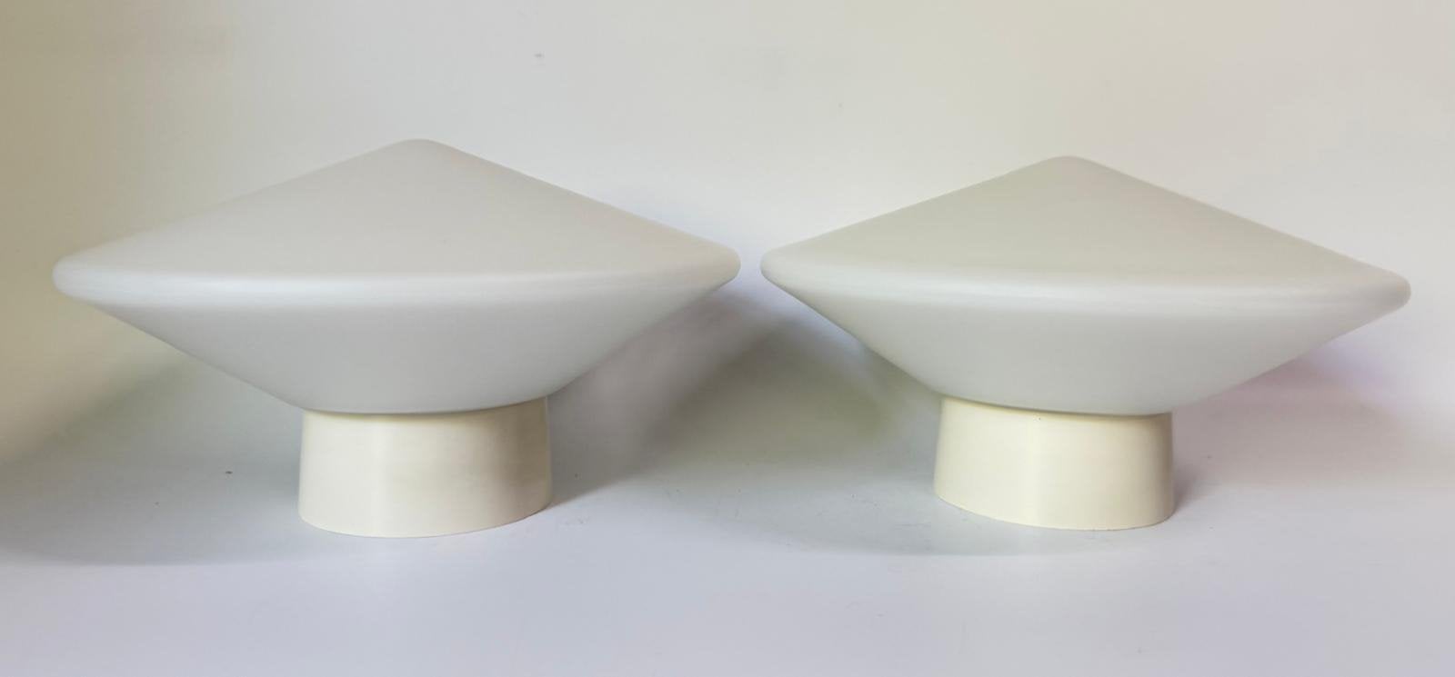 RAAK discus Mid Century lamp wit opaalglas bakeliet B1410, Huis en Inrichting, Ophalen of Verzenden, Zo goed als nieuw, Glas