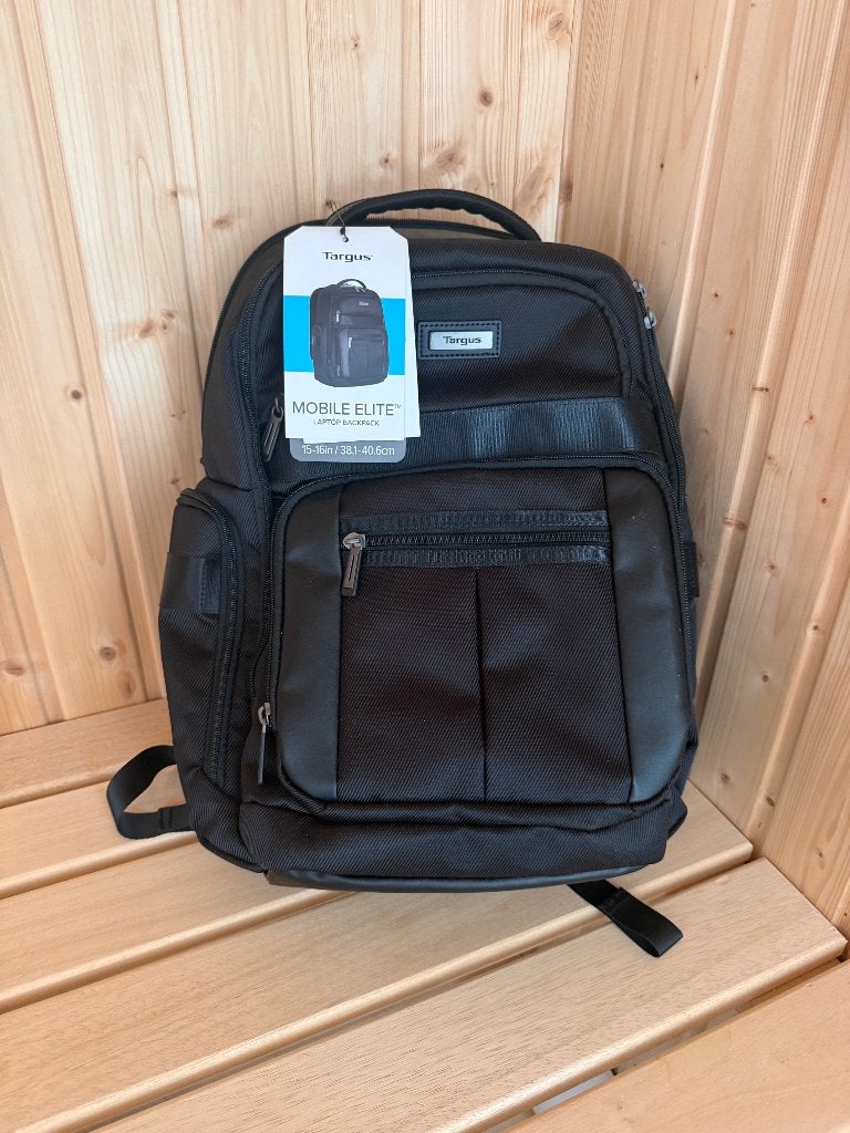 Te koop laptop rugtas: Targus Mobile Elite, Computers en Software, Laptoptassen, Ophalen, Nieuw, Targus, Zwart