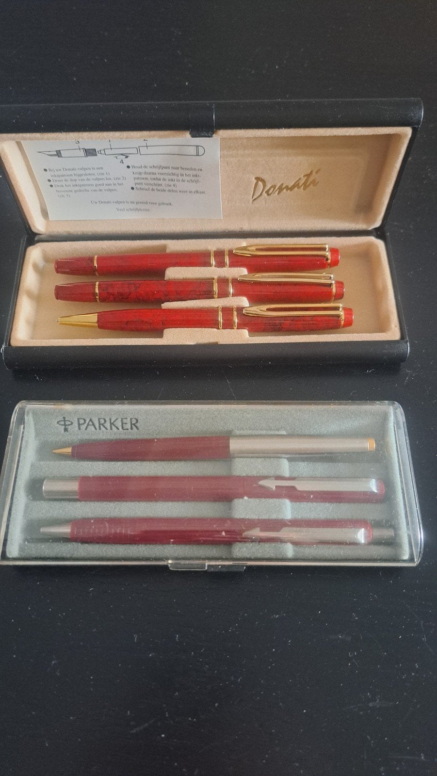 Donati en Parker Pennensets, Verzamelen, Pennenverzamelingen, Ophalen, Balpen, Parker