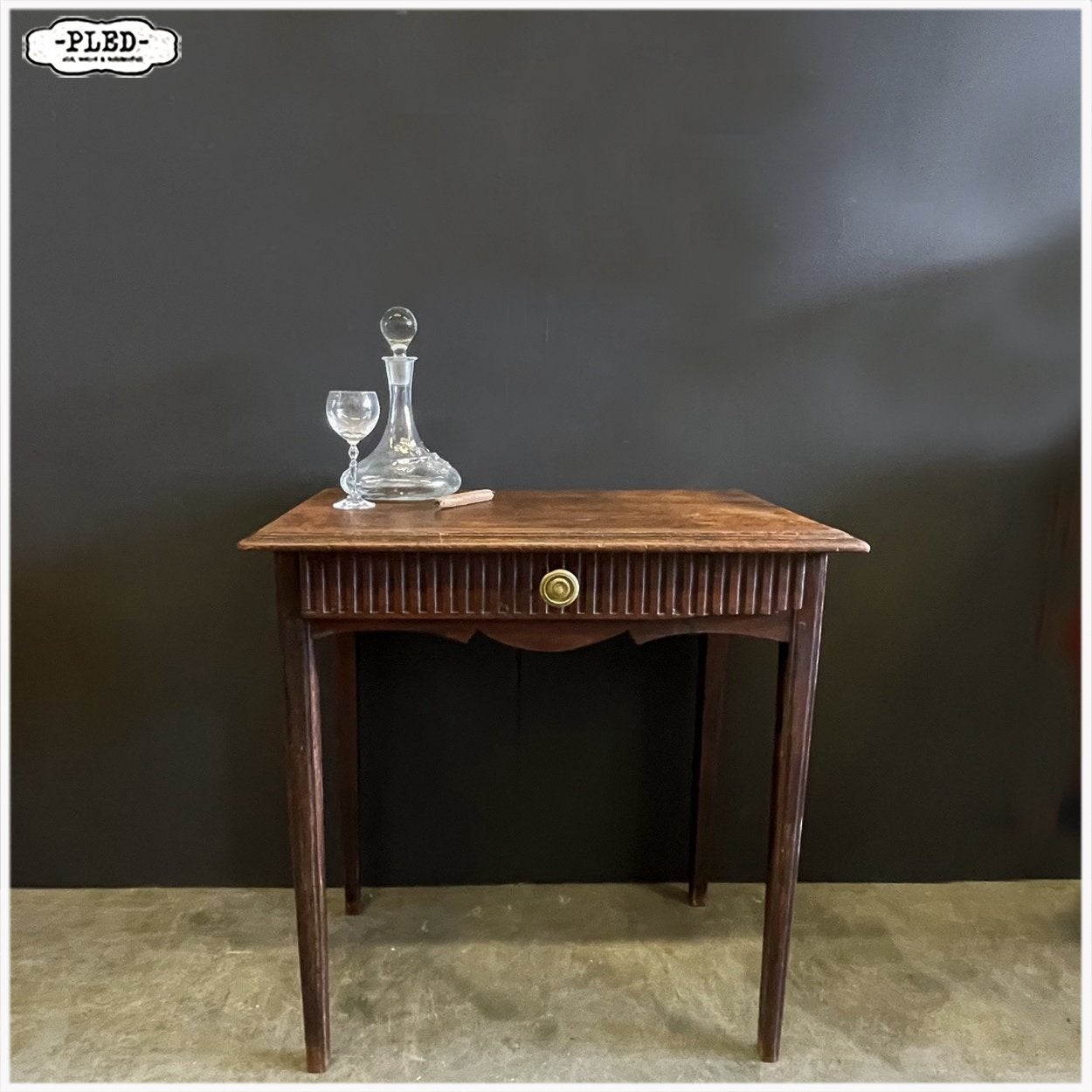 Antiek (hal)tafeltje in Lodewijk XVI-stijl Tafeltje, Ophalen, Gebruikt, 50 tot 100 cm, Vintage Artdeco Antiek