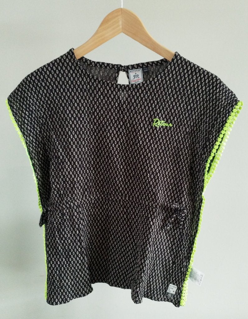 Retour Jeans zwart shirt (maat 158/164 - 13/14), Meisje, Ophalen of Verzenden, Zo goed als nieuw, Shirt of Longsleeve