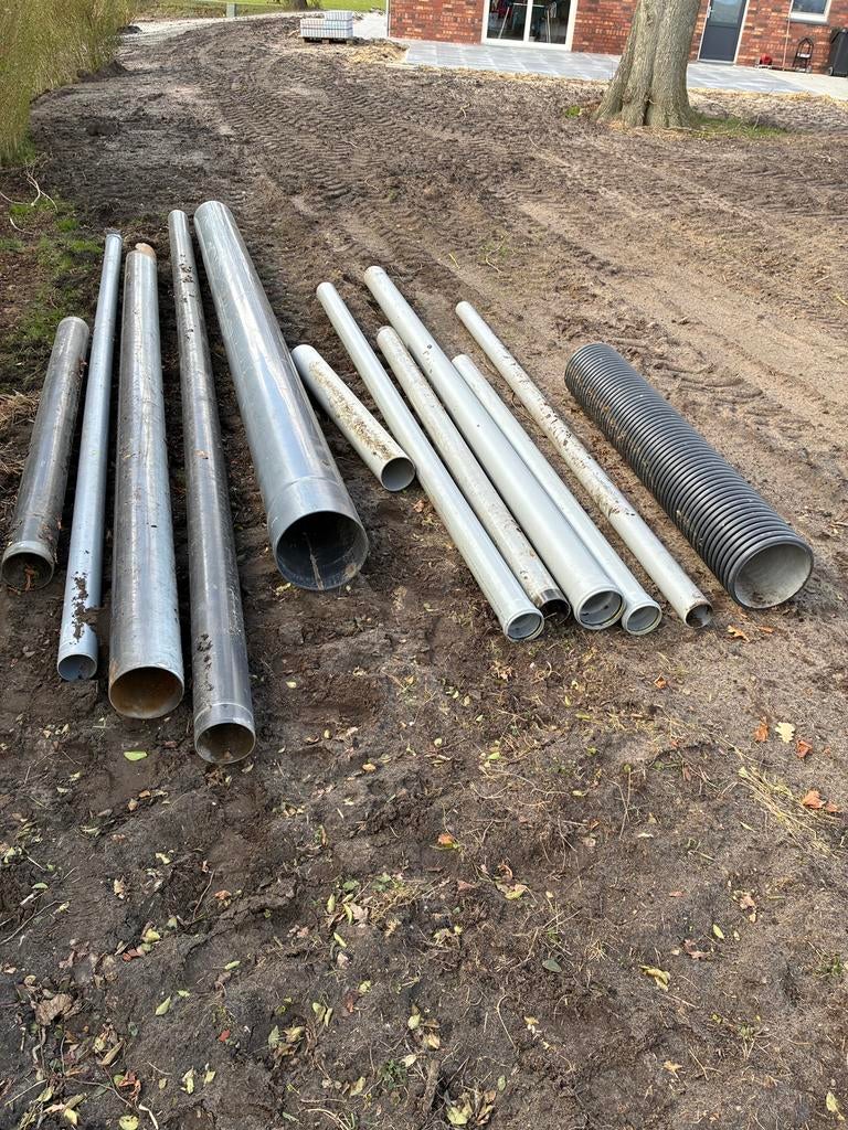 Diverse afvoerbuizen/ duikerbuizen, Doe-het-zelf en Verbouw, Buizen en Afvoer, Ophalen, Overige materialen, Overige typen, Zo goed als nieuw