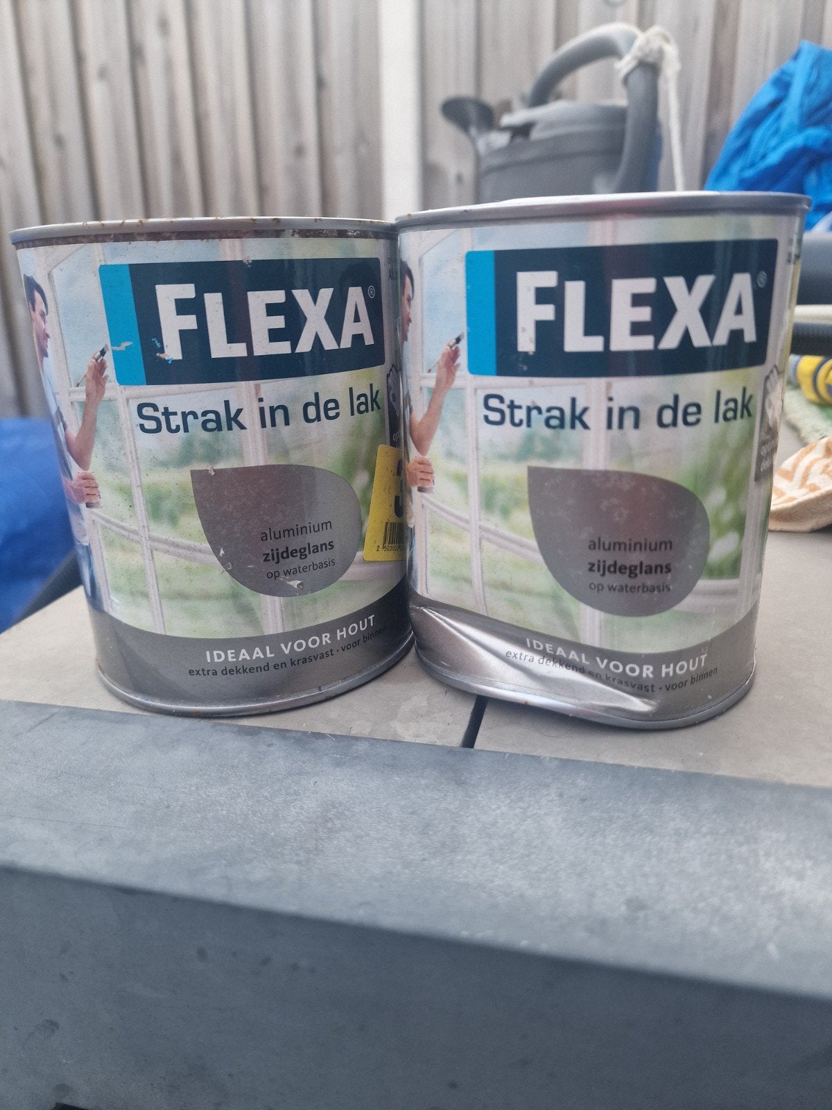 Flexa Strak in de lak - Aluminium zijdeglans (2x), Ophalen of Verzenden