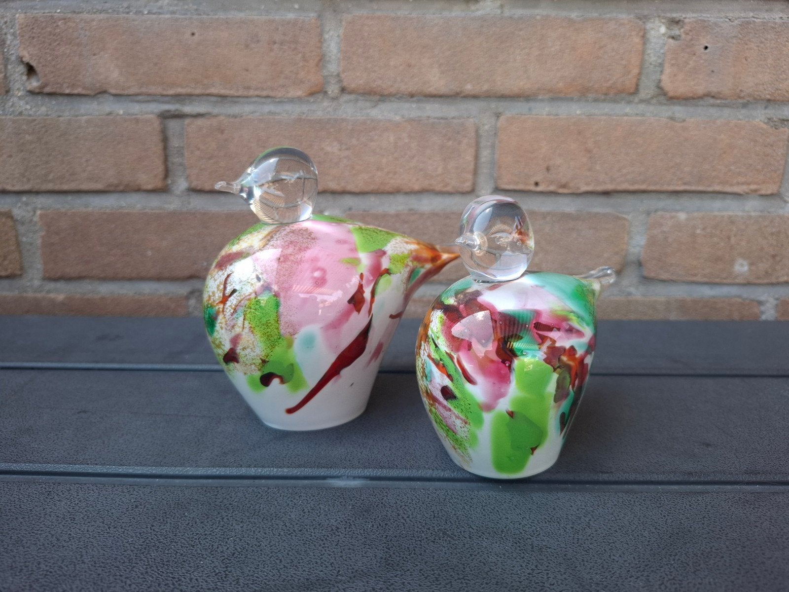 Fidrio Glazen vogels Mixed Colors, Ophalen of Verzenden