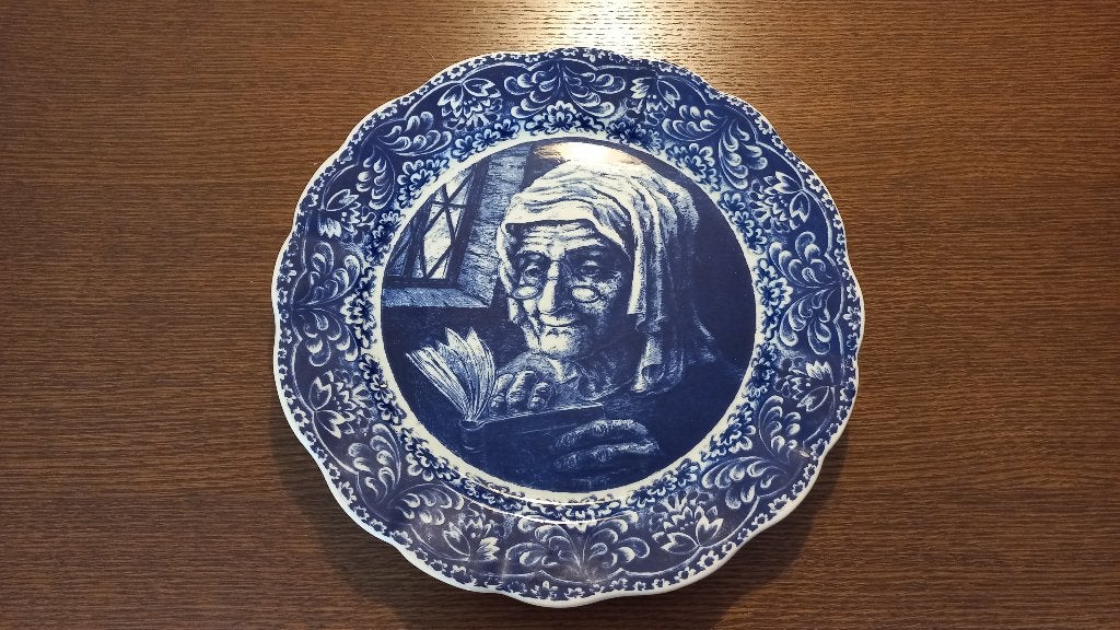delftsblauwbord, Ophalen of Verzenden, Zo goed als nieuw, Natuurlijk materiaal, Blauw