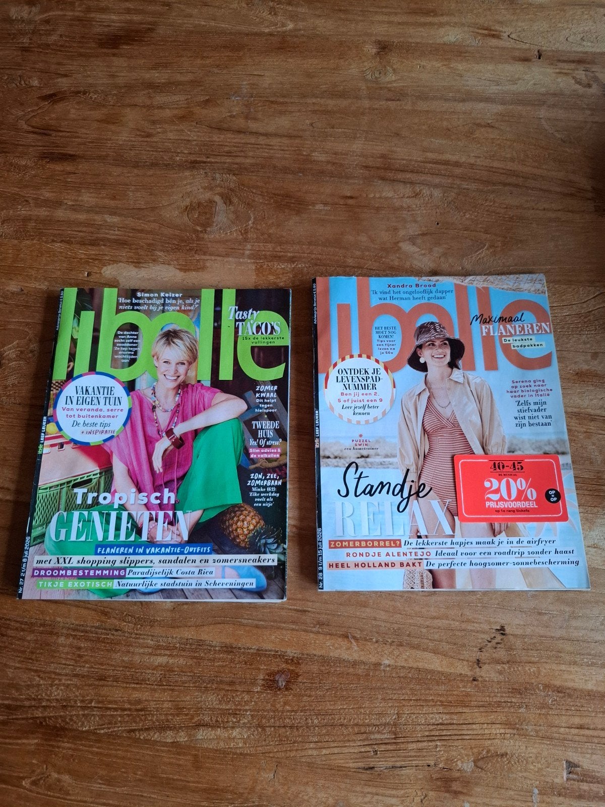 Libelle tijdschriften Juli, Ophalen of Verzenden, Gelezen, Damesbladen