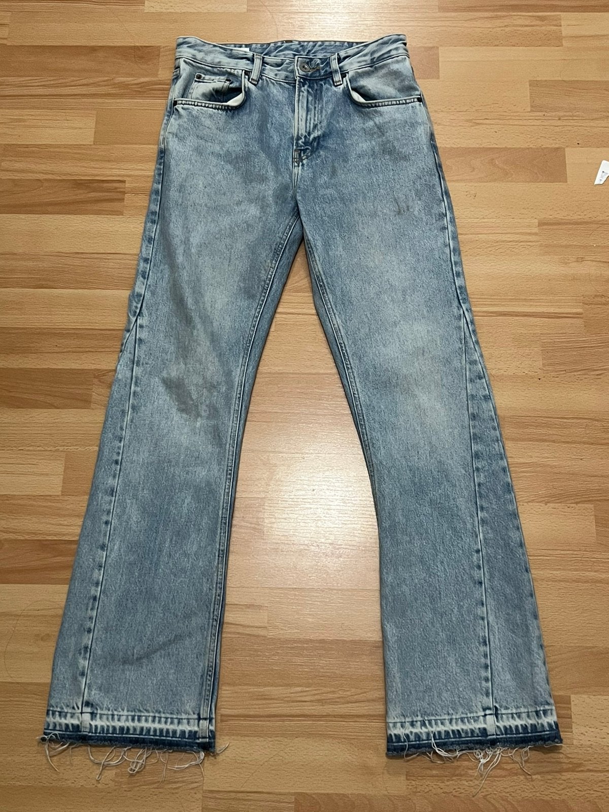 Zara flared jeans blauw (heren), Ophalen of Verzenden, Zo goed als nieuw, Blauw, W33 - W34 (confectie 48/50)