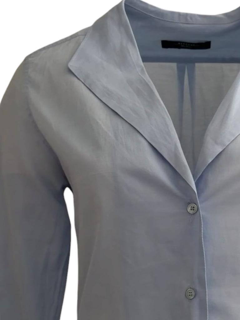 MaxMara blouse L, Blauw, Ophalen of Verzenden, Zo goed als nieuw, Onder de knie