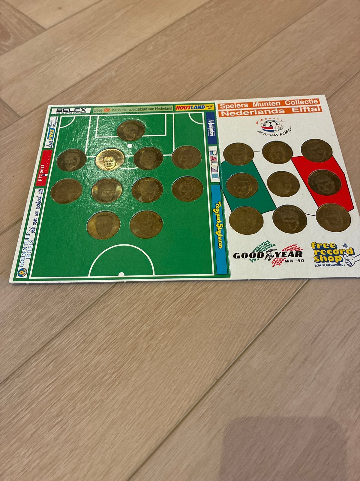 Goodyear WK '90 Spelers Munten Collectie Nederlands Elftal, Ophalen, Gebruikt, Overige sporten, Overige typen