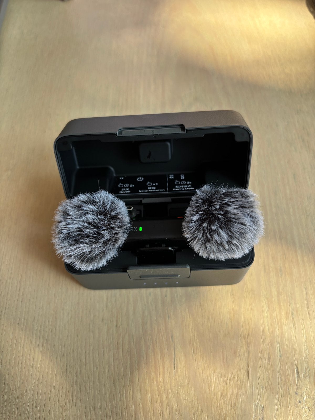 DJI Mic Mini draadloze microfoonset + oplaadcase, Muziek en Instrumenten, Microfoons, Ophalen of Verzenden, Zo goed als nieuw