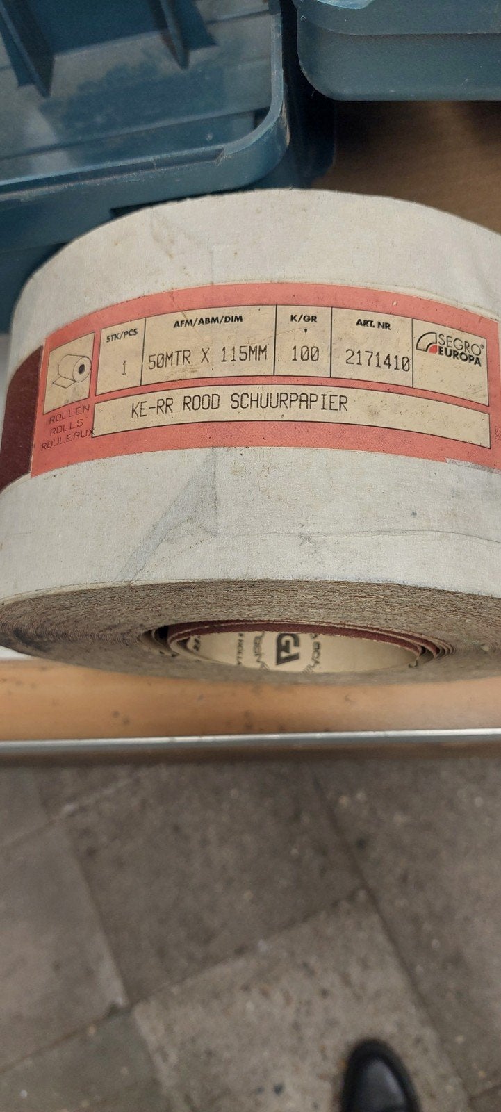Schuurpapier rol korrel 80, 50m x 115mm, Ophalen of Verzenden, Nieuw, 1200 watt of meer, Overige typen