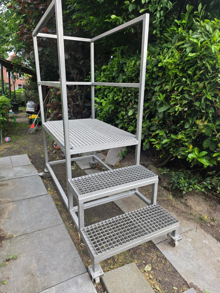 Rvs bordestrap, Ophalen, Minder dan 2 meter
