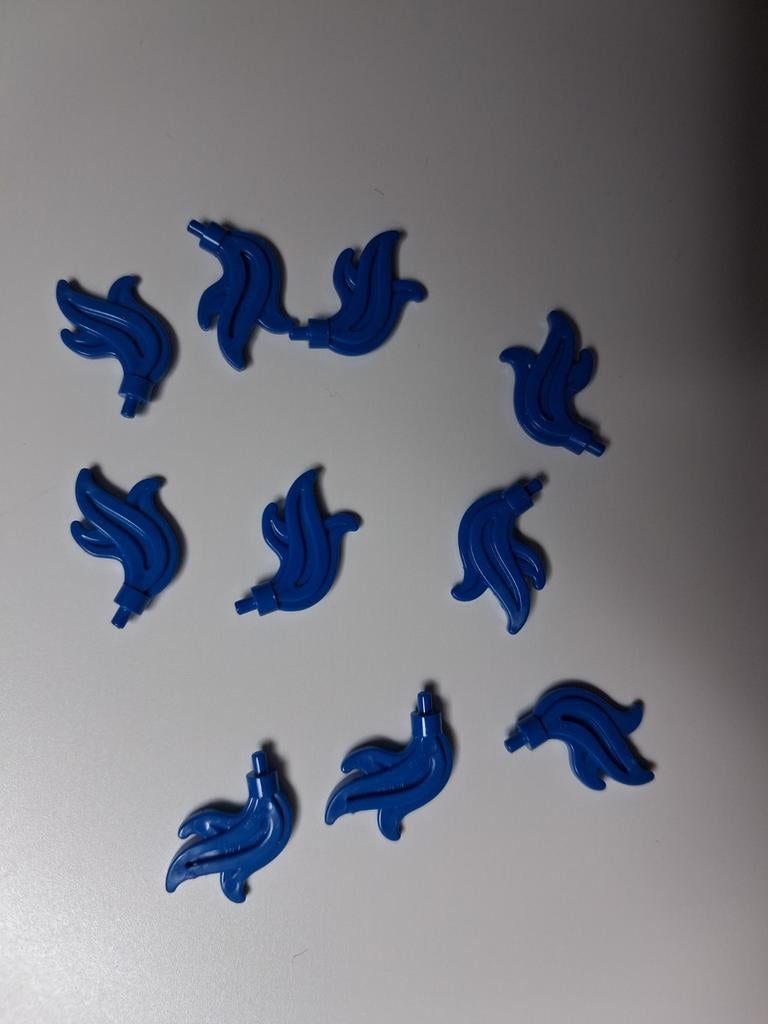 Lego 10x Blauwe veer, Ophalen of Verzenden, Zo goed als nieuw