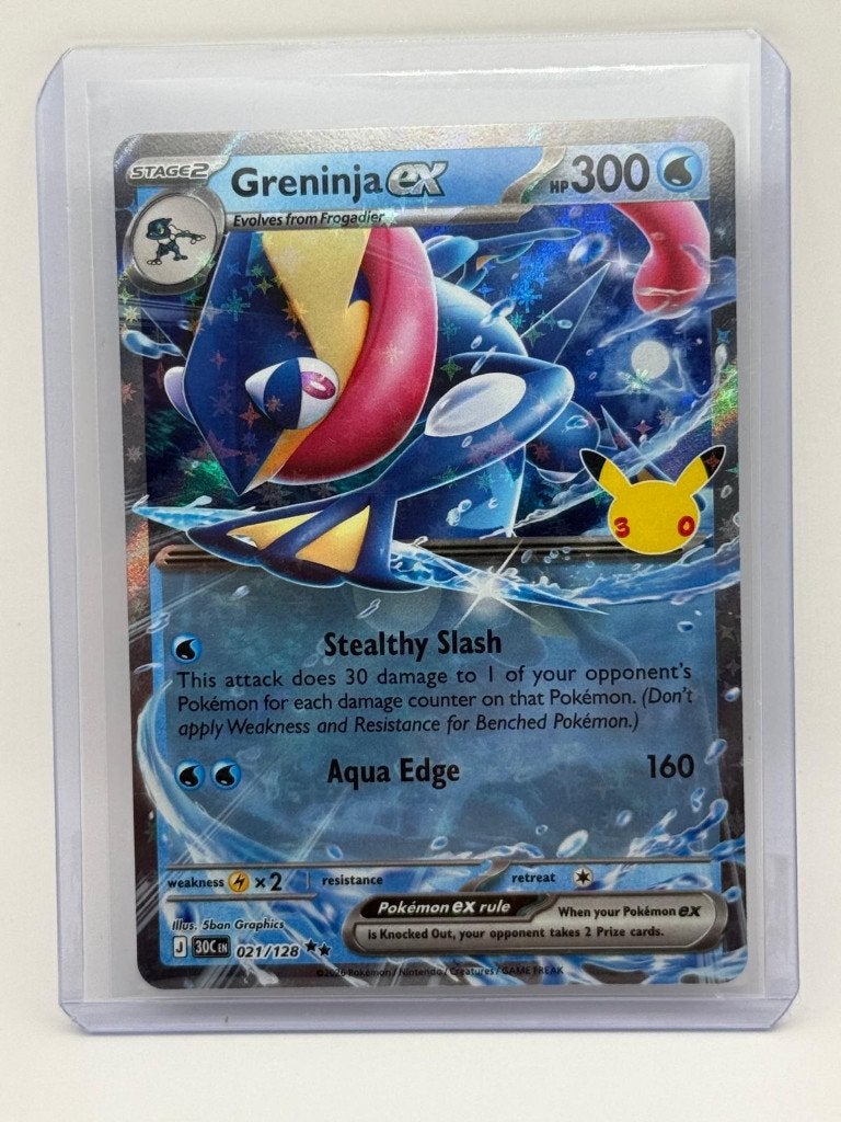 Greninja ex #21 Pokemon 30th Celebration, Ophalen of Verzenden, Zo goed als nieuw