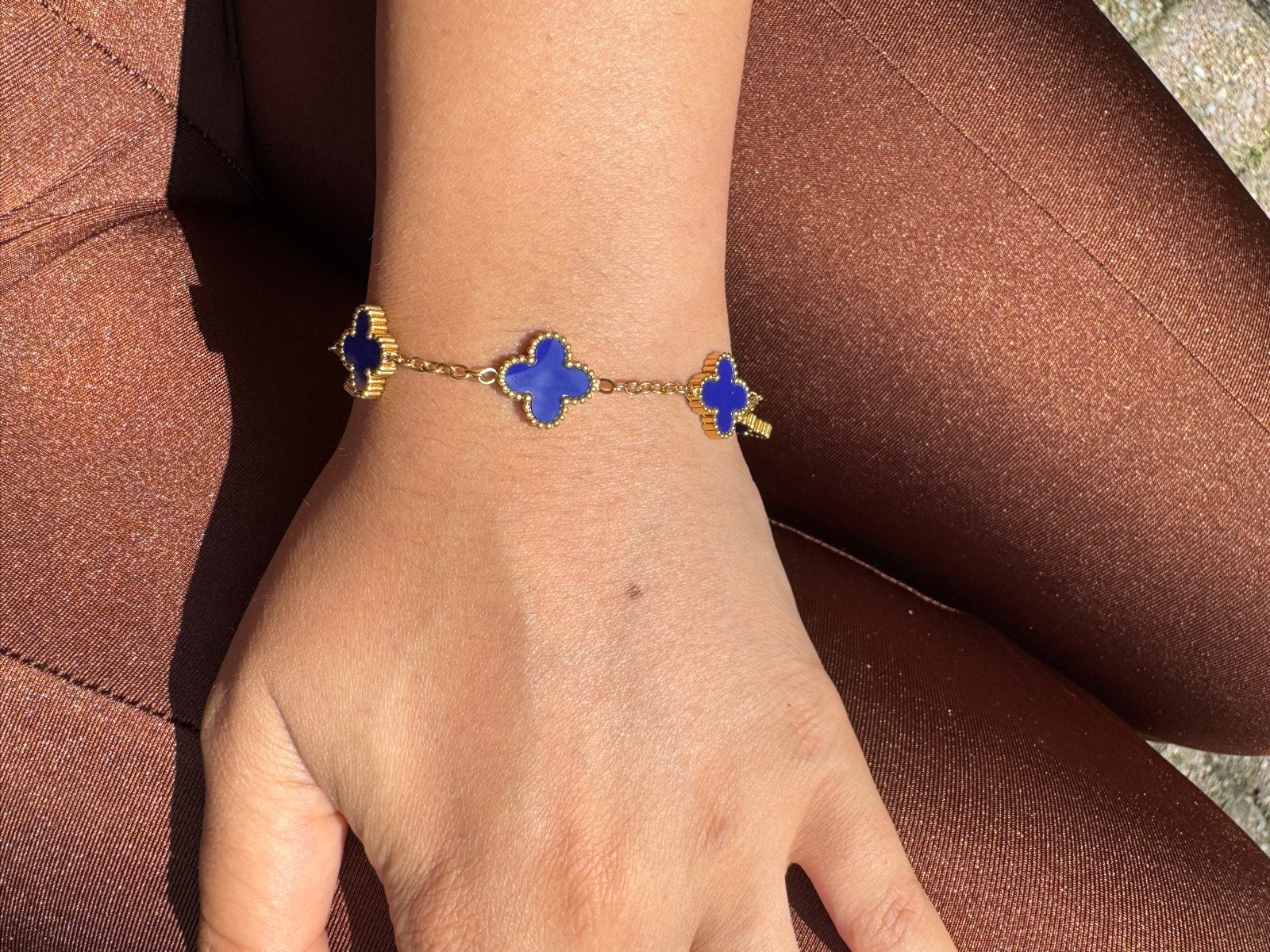 Van Cleef & Arpels Armband, Ophalen of Verzenden, Zo goed als nieuw, Blauw, Overige materialen