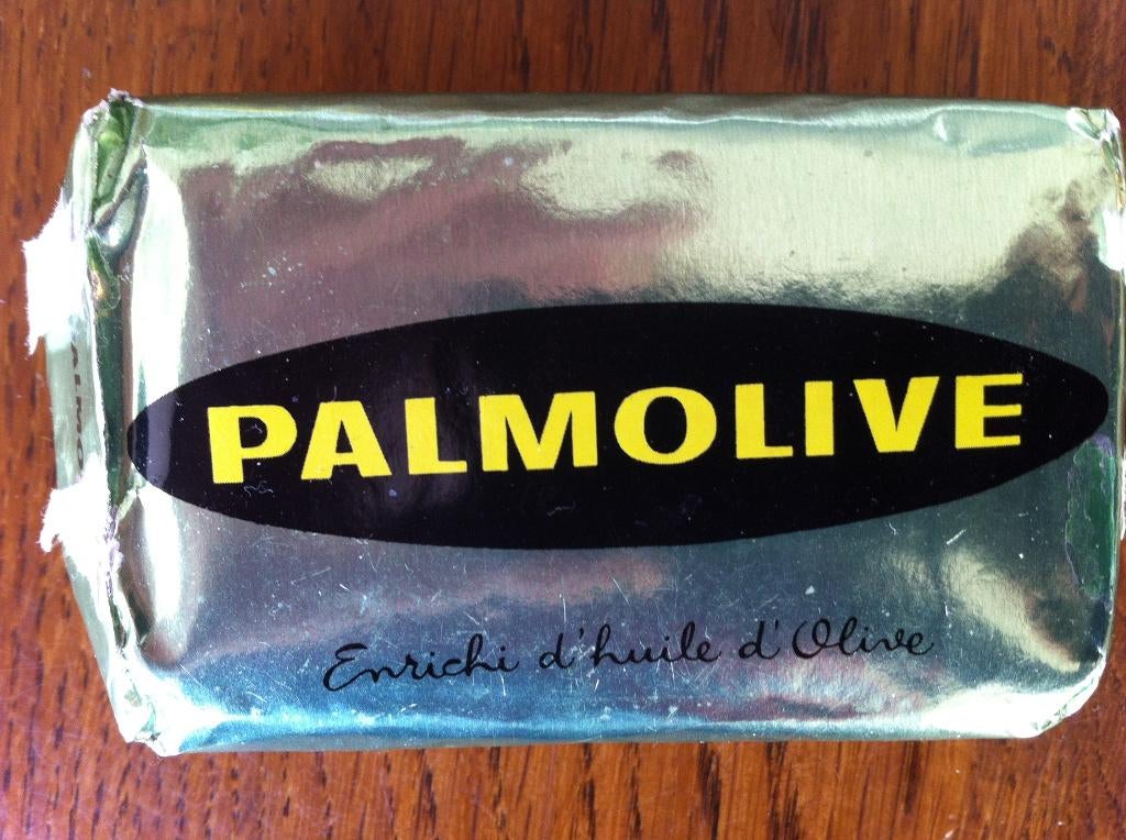 Antieke Verpakking "Palmolive" Zeep Jaren 60/70 Nieuw, Verzamelen, Merken en Reclamevoorwerpen, Ophalen of Verzenden, Nieuw, Reclamebord