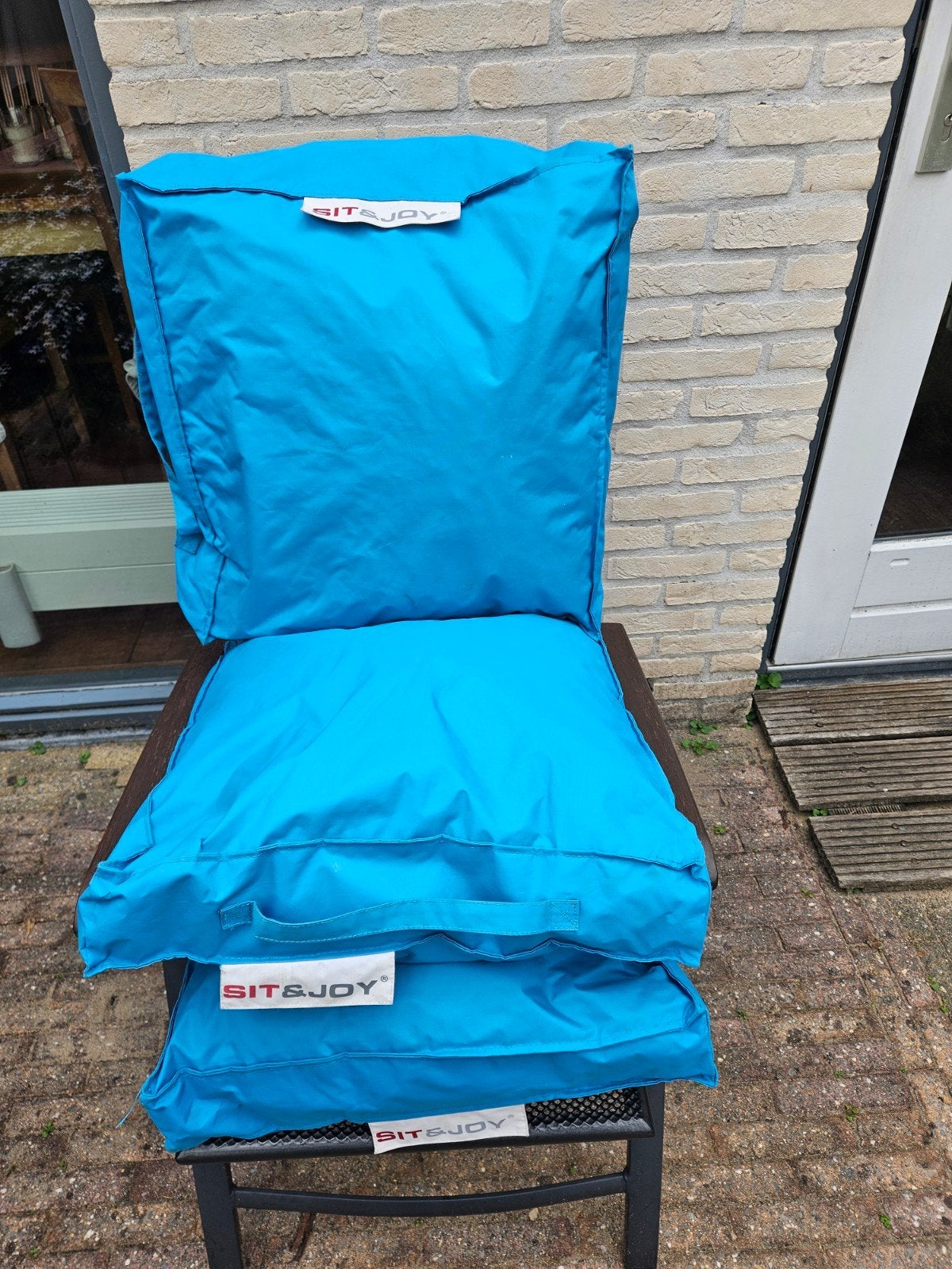 Set van 6 Sit & Joy kussens voor loungebank - Blauw, Ophalen of Verzenden, Blauw