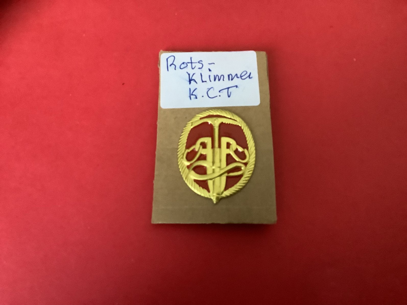 Brvet van een Rotsklimmer (kct), Verzenden, Landmacht, Nederland, Embleem of Badge