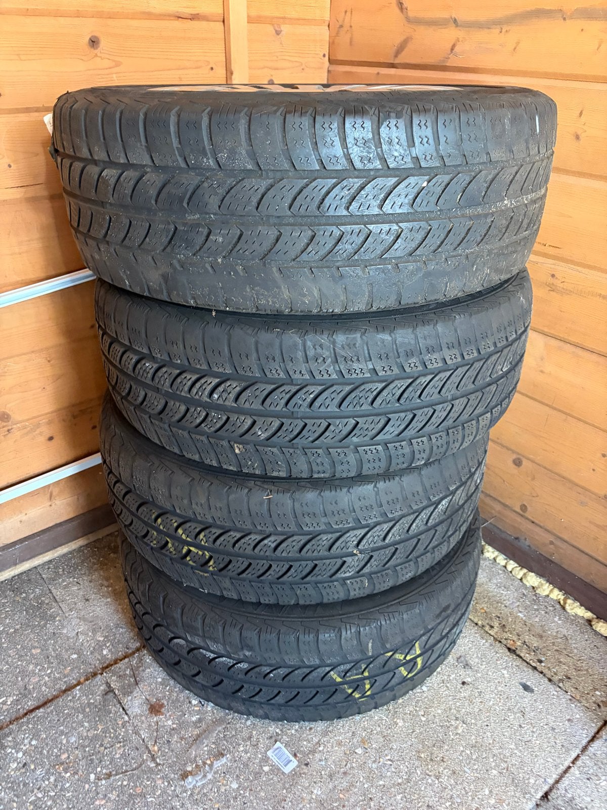 Originele Mercedes stalen velgen met Continental banden, Gebruikt, Banden en Velgen, 17 inch, Personenwagen