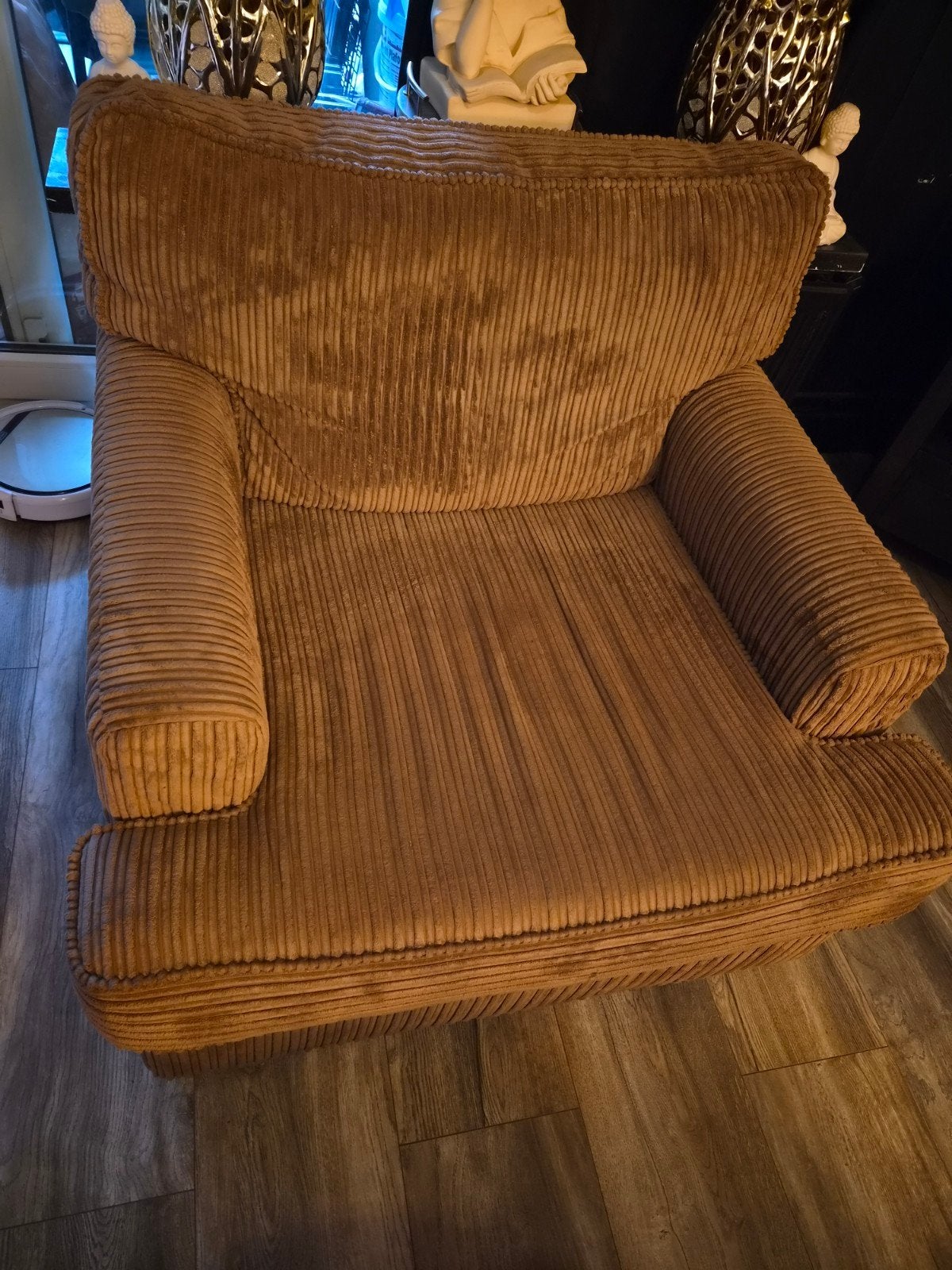 fauteuil rib stof, Huis en Inrichting, Fauteuils, Ophalen, Gebruikt, 75 tot 100 cm, 100 tot 125 cm