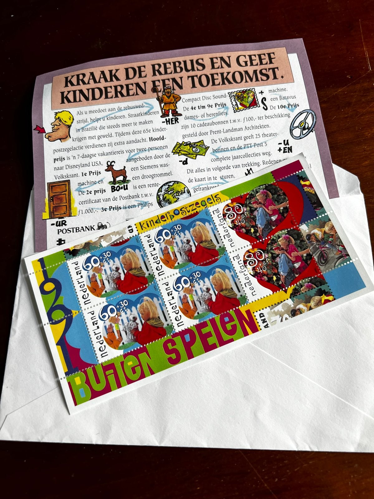 Kinderpostzegels 1991 - Thema Buiten Spelen, Ophalen of Verzenden, Na 1940, Postfris