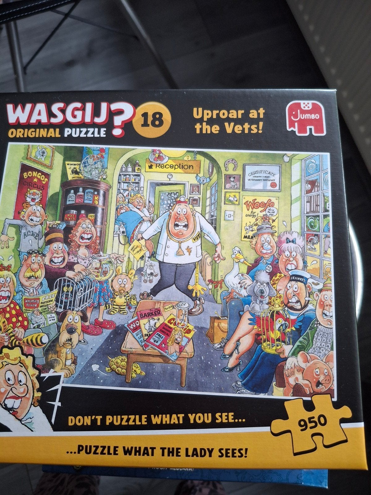 wasgij puzzel 9.50 stukjes 4.50 ophalen, Ophalen of Verzenden, Minder dan 500 stukjes, Zo goed als nieuw