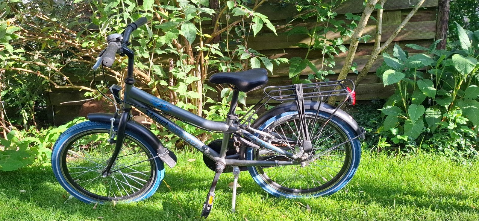 Stoere Streetwise Speedway 16 inch kinderfiets. Grijs/Blauw, Ophalen, Gebruikt, 16 tot 18 inch