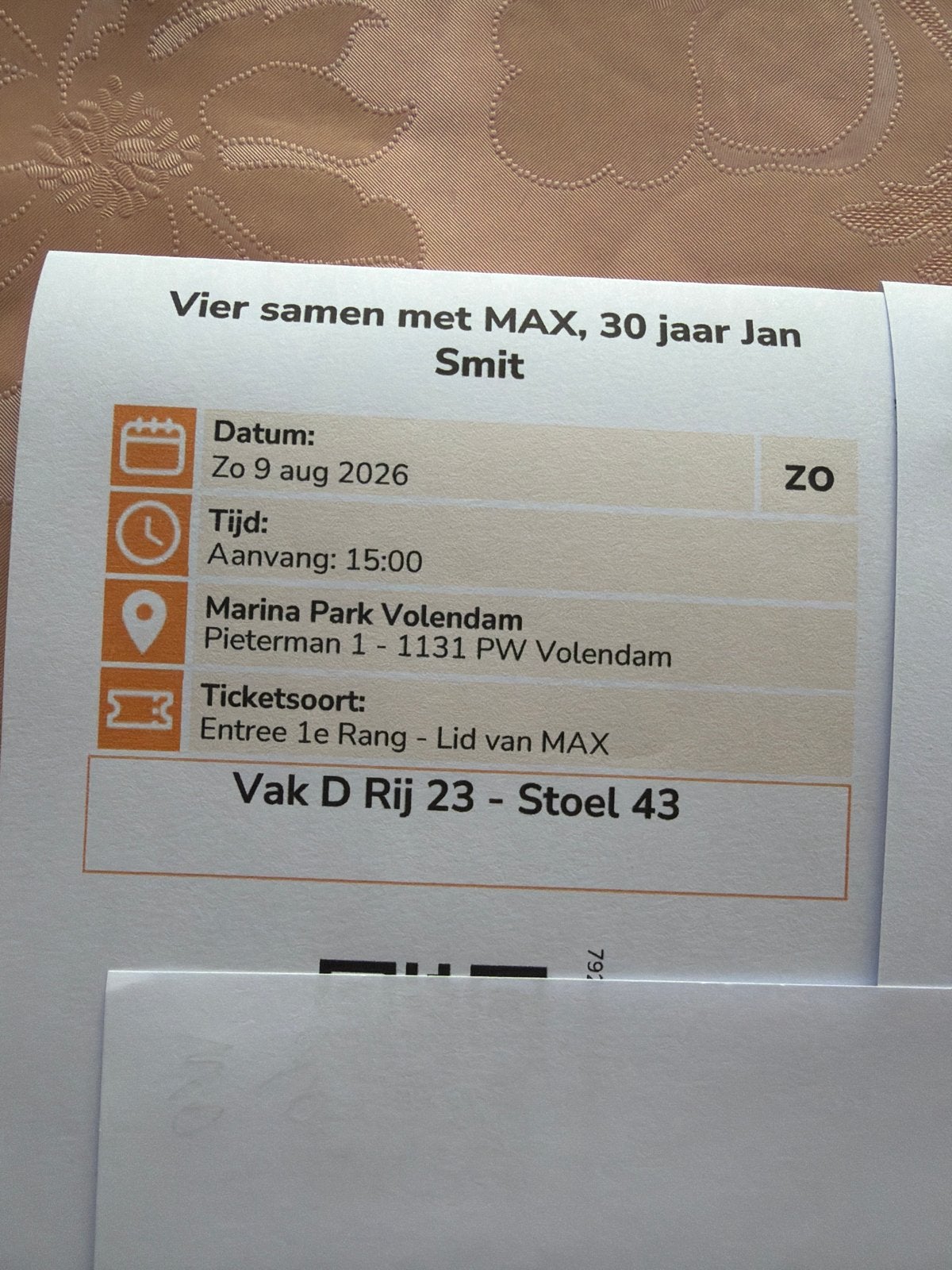 2 tickets voor 30 jaar Jan Smit, Twee personen, Augustus