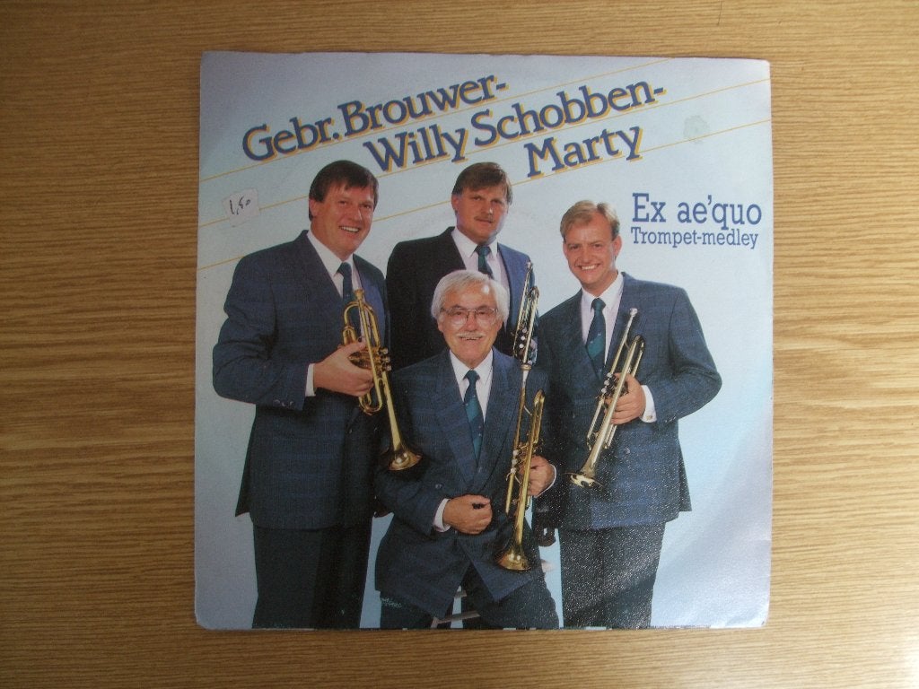 GEBR. BROUWER - WILLY SCHOBBEN - MARTY   EX AE'QUO / MEDLEY, 7 inch, Ophalen of Verzenden, Zo goed als nieuw, Pop
